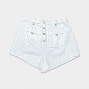 SABO Skirt Shorts Size L Denim White High Rise GUC
